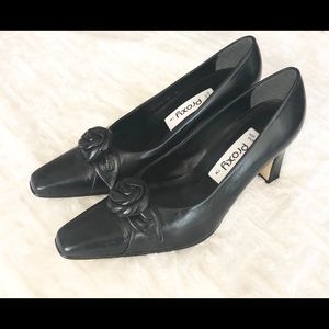 Women’s Proxy Black Leather Shoes made in Spain